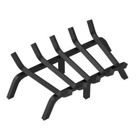 VEVOR Fireplace Log Grate, 21 inch Heavy Duty Fireplace Grate with 6 Support Legs, 3/4'' Solid Powder-coated Steel Bars