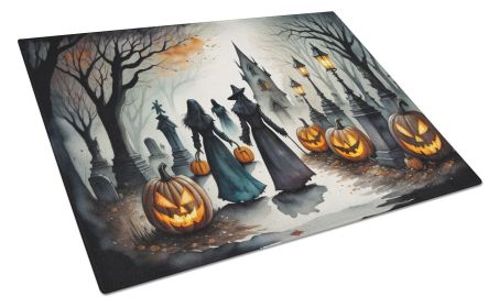 NEW Vampires Spooky Halloween Glass Cutting Board Decorative Tempered Glass Kitchen Cutting and Serving Board Large Size Chopping Board