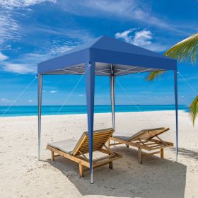 Blue Non Enclosed Folding Shed (Color: Blue)